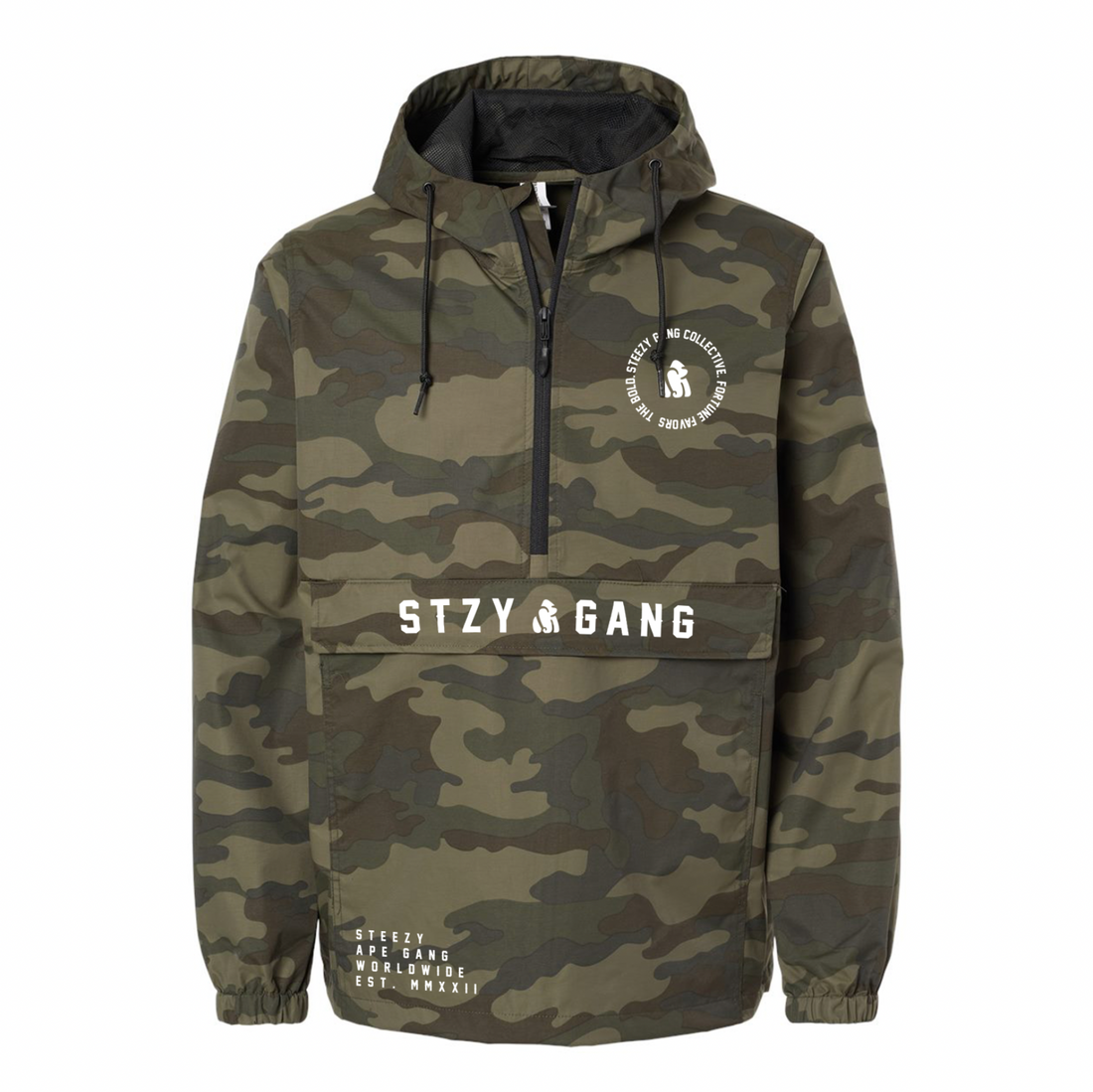 CAMO WINDBREAKER